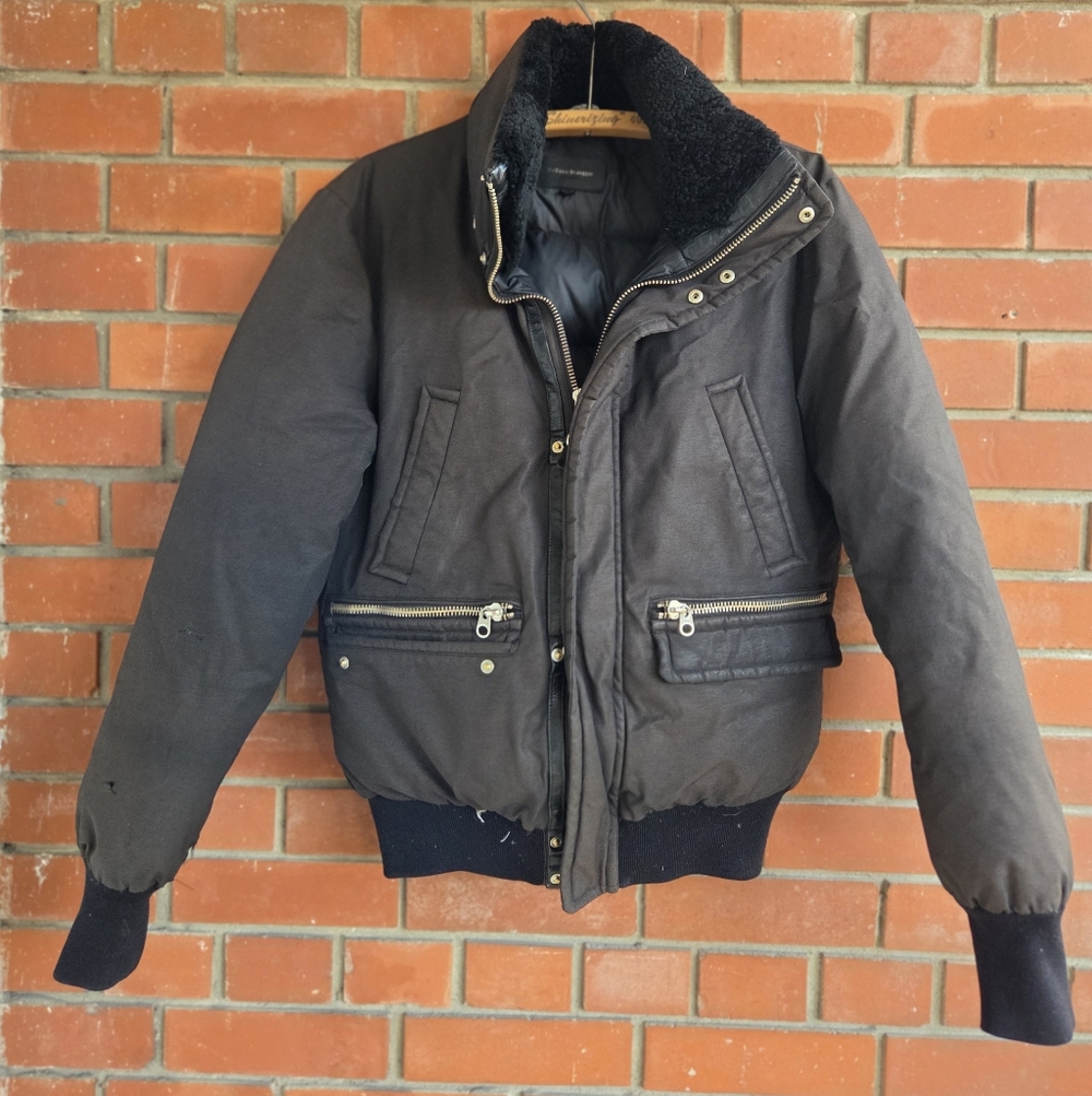 Vintage Mackage Montreal bomber down black winter  jacket coat size 36 mens XS w